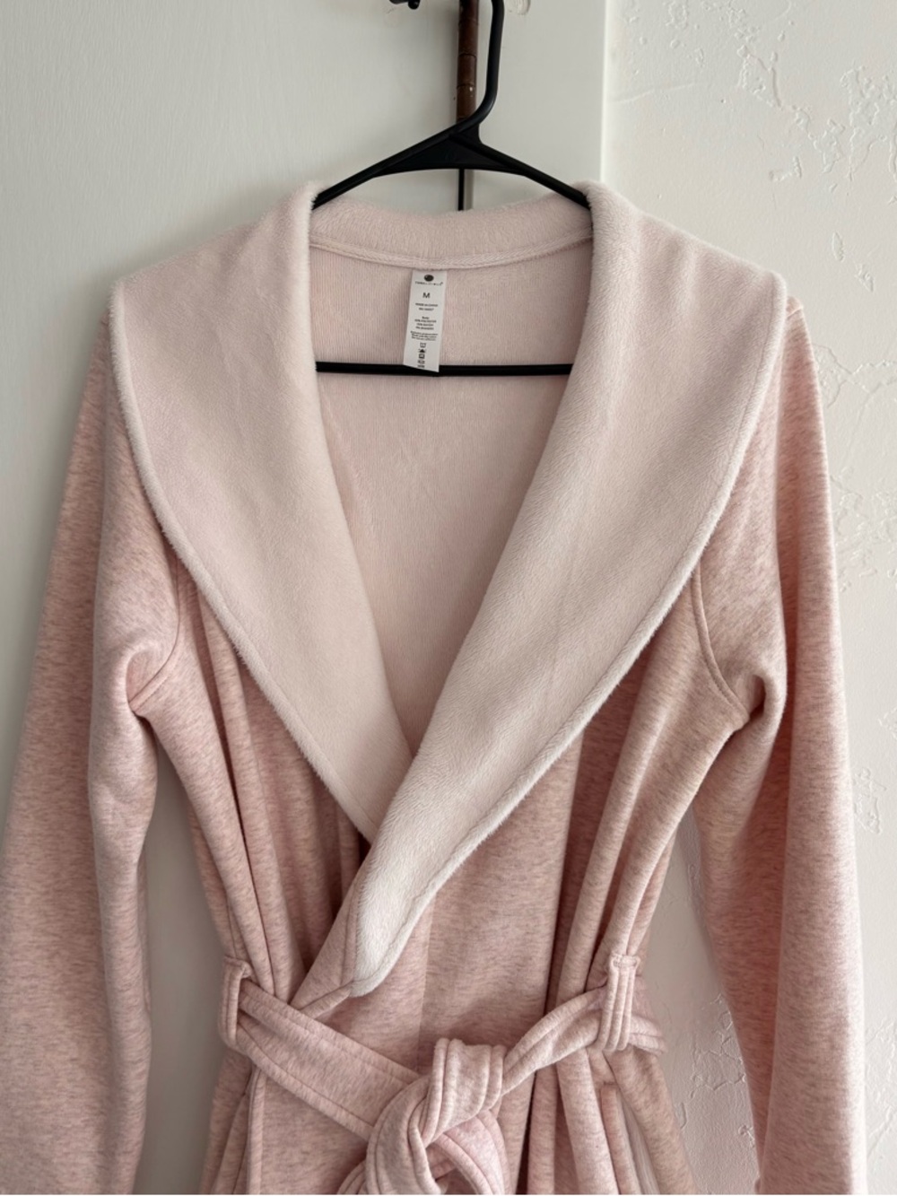 Yogalicious Ultra Plush Cozy Fleece Robe(Heather Petal Pink) - Picture 5 of 13